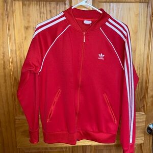 Adidas Men's Red Bomber Jacket